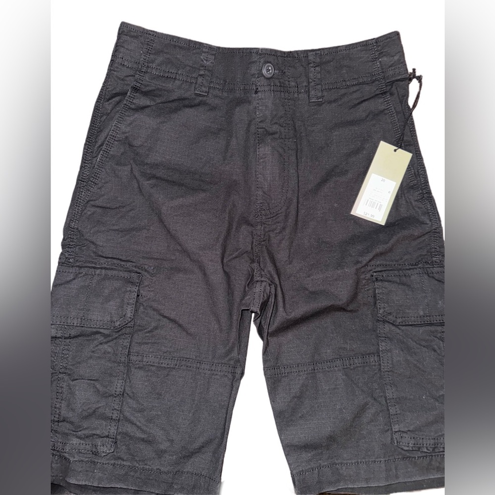 GOODIELLOW CARGO BLACK SHORTS SIZE 28 NEW WITH TAGS